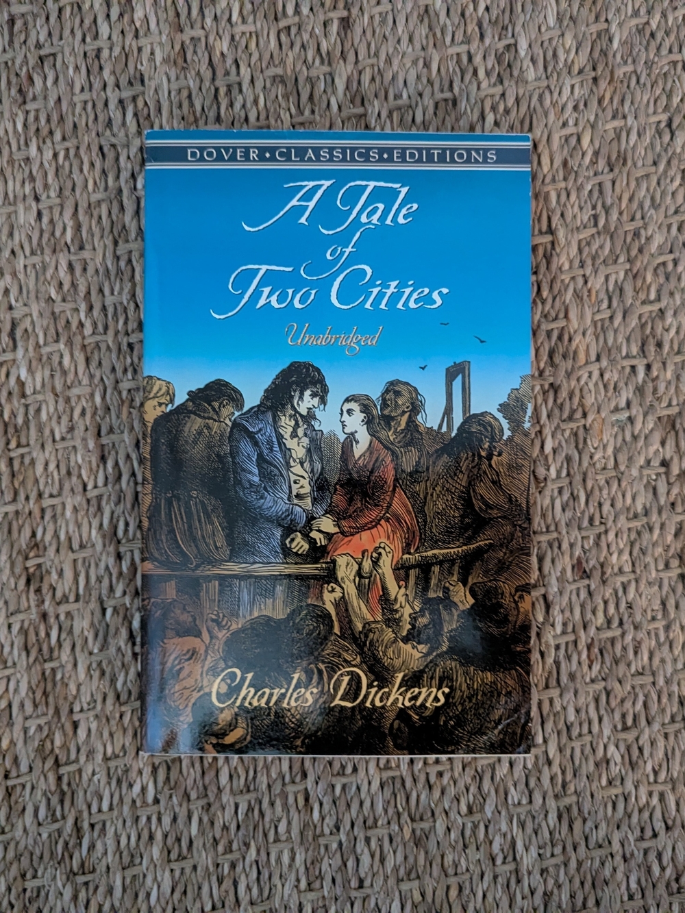 Dover Classics Edition - A Tale of Two Cities by Charles Dickens (Blue Cover)